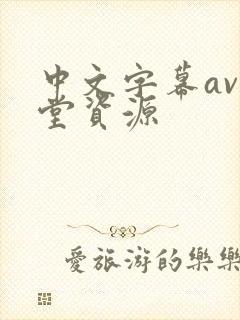 中文字幕av天堂资源