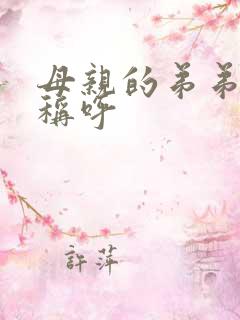 母亲的弟弟怎么称呼