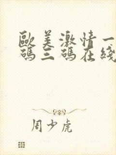 欧美激情一码二码三码在线