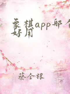 象棋app哪个好用
