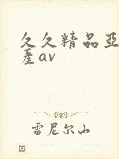 久久精品亚洲国产av