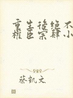重生后绝不嫁给权臣宗肆小说阅读