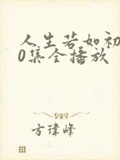 人生若如初见40集全播放