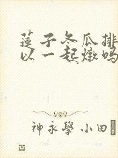 莲子冬瓜排骨可以一起炖吗