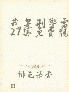 我是刑警电视剧27集免费观看