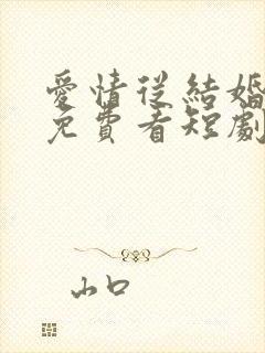 爱情从结婚开始免费看短剧