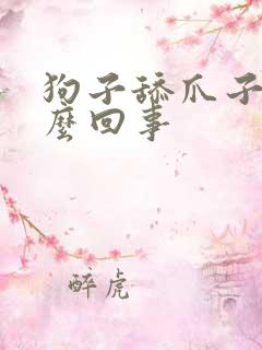 狗子舔爪子是怎么回事