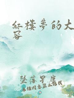 红楼梦的大概内容