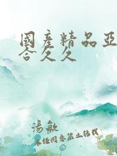 国产精品亚洲综合久久