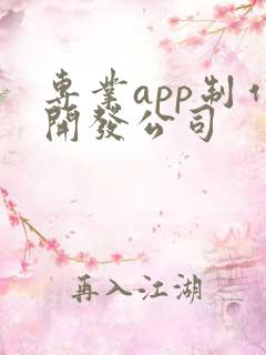 专业app制作开发公司