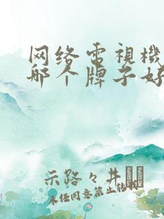 网络电视机顶盒哪个牌子好用
