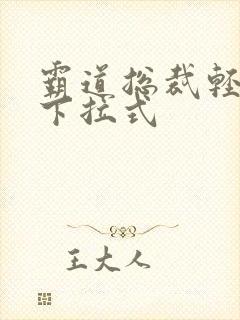 霸道总裁轻点爱下拉式