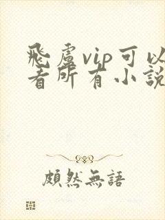 飞卢vip可以看所有小说嘛