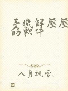 手机解压压缩包的软件