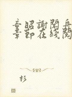 童昭谢闻舟最新章节在线阅读