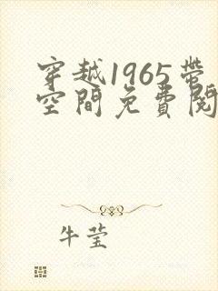 穿越1965带空间免费阅读