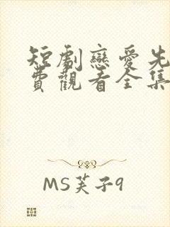 短剧恋爱先生免费观看全集