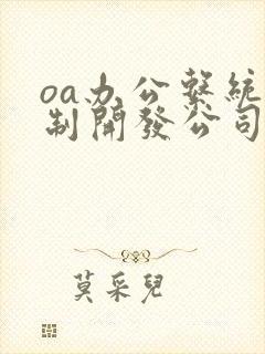 oa办公系统定制开发公司