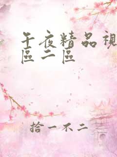午夜精品视频一区二区
