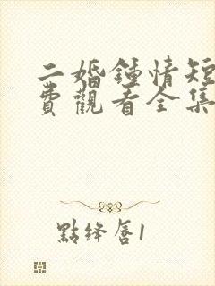 二婚钟情短剧免费观看全集