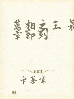 万相之王 最新章节列