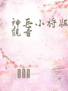 神兵小将版免费观看
