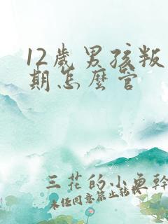 12岁男孩叛逆期怎么管