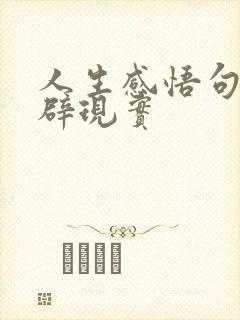 人生感悟句句精辟现实