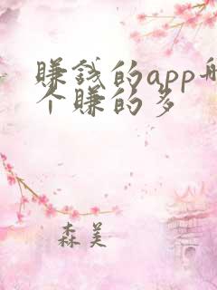 赚钱的app哪个赚的多