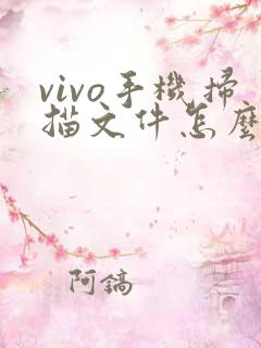 vivo手机扫描文件怎么扫描成pdf