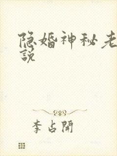 隐婚神秘老公小说