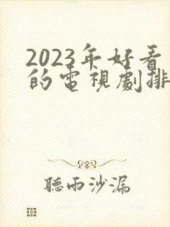 2023年好看的电视剧排行榜前十名
