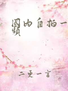 国内自拍一区视频