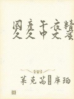 国产午夜精品久久久中文蜜臀