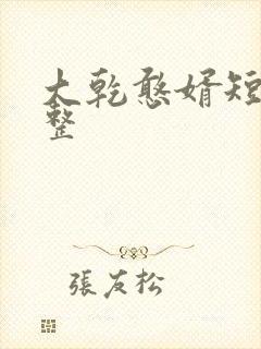 大乾憨婿短剧完整