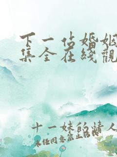 下一站婚姻34集全在线观看