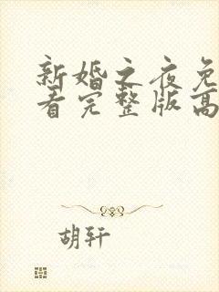 新婚之夜免费观看完整版高清韩剧