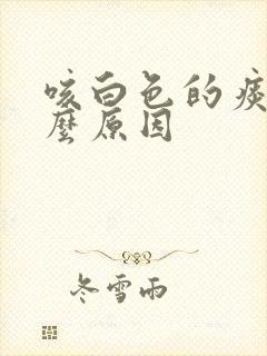 咳白色的痰是什么原因