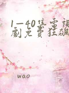 1—40集电视剧免费狂飙下载
