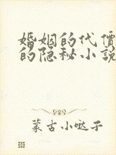 婚姻的代价妻子的隐秘小说全文阅读
