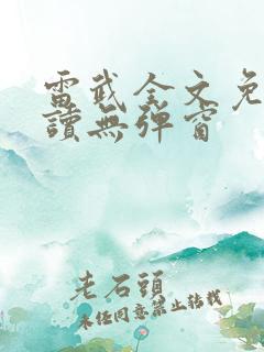 雷武全文免费阅读无弹窗
