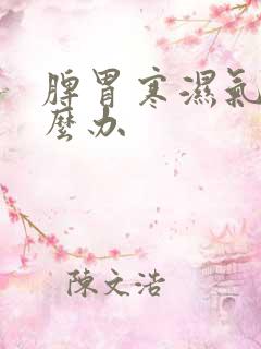 脾胃寒湿气重怎么办