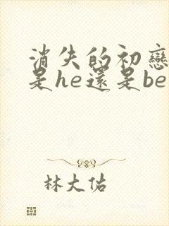 消失的初恋结局是he还是be