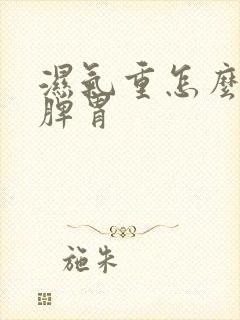 湿气重怎么调养脾胃