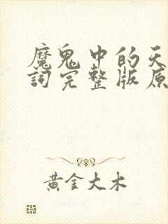 魔鬼中的天使歌词完整版原唱