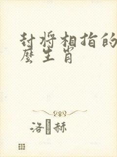 封将相指的是什么生肖