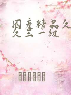 国产精品久久久久三一级