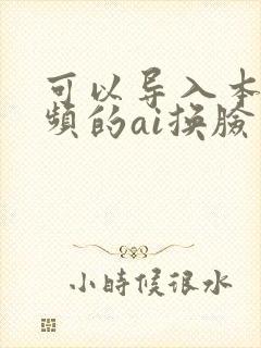 可以导入本地视频的ai换脸软件