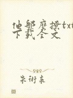 他那么撩txt下载全文