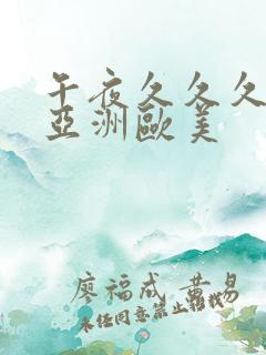 午夜久久久久久亚洲欧美
